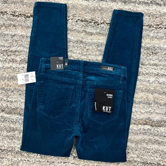 KUT From The Kloth Diana Skinny Jeans Sz 00 NWTKUT Croduroy Diana Skinny -